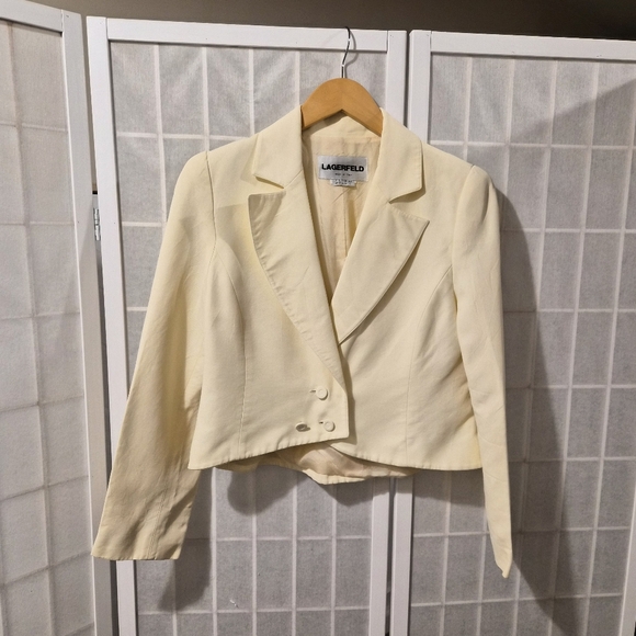 Vintage Karl Lagerfeld Cropped Blazer Sz 8
